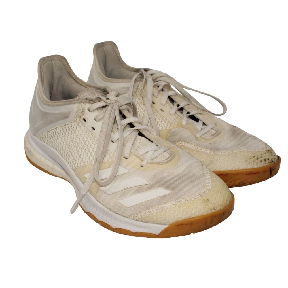 Adidas Womens Sz 7 Crazyflight X 3 D97831 White Gum Running Shoes Sneakers - Picture 2 of 12